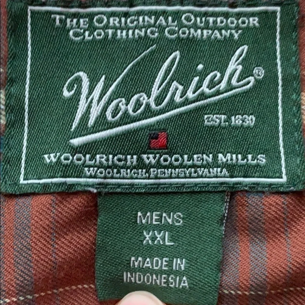 Woolrich plaid button up shirt